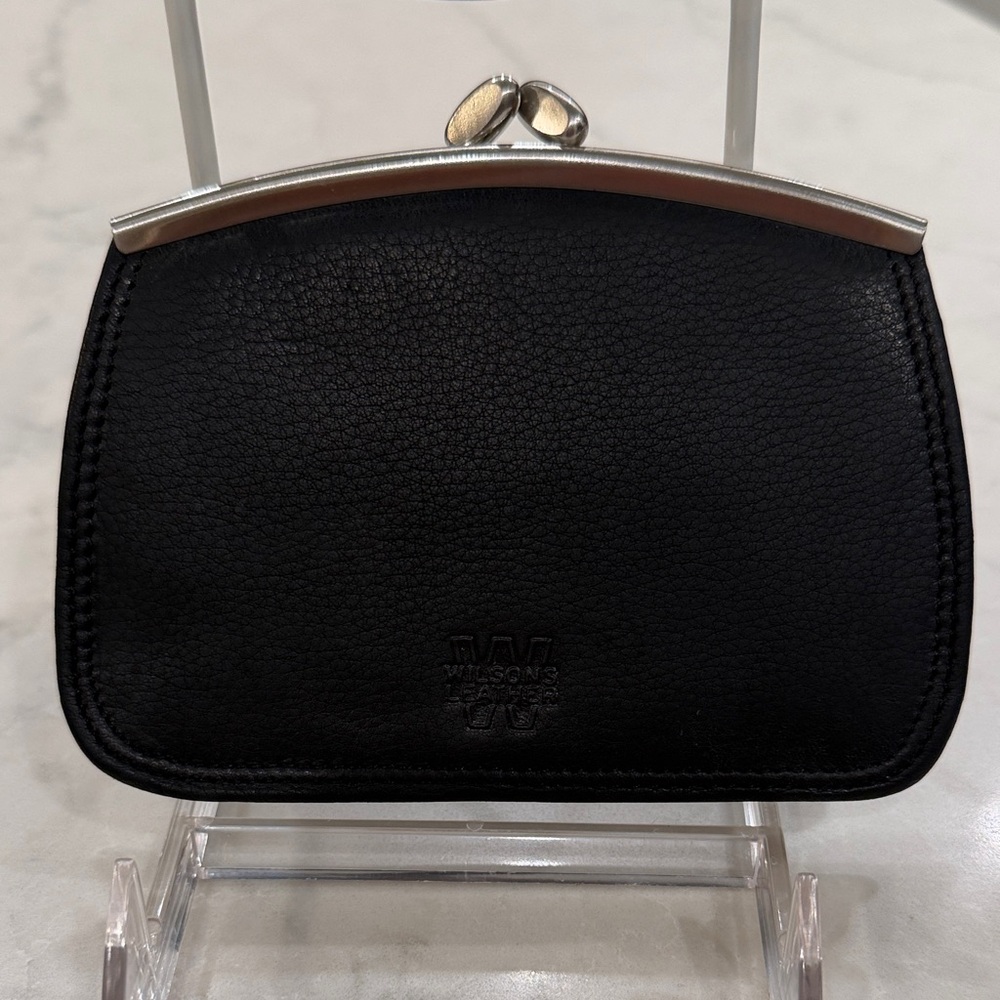 Black Leather Women's Clutch by Wilson’s Leather